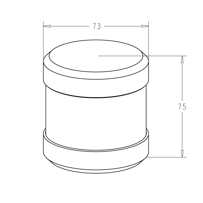 Ankerlys LED 2nm, Sølv